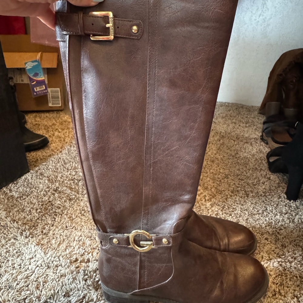 Brown Knee-High Riding Boots